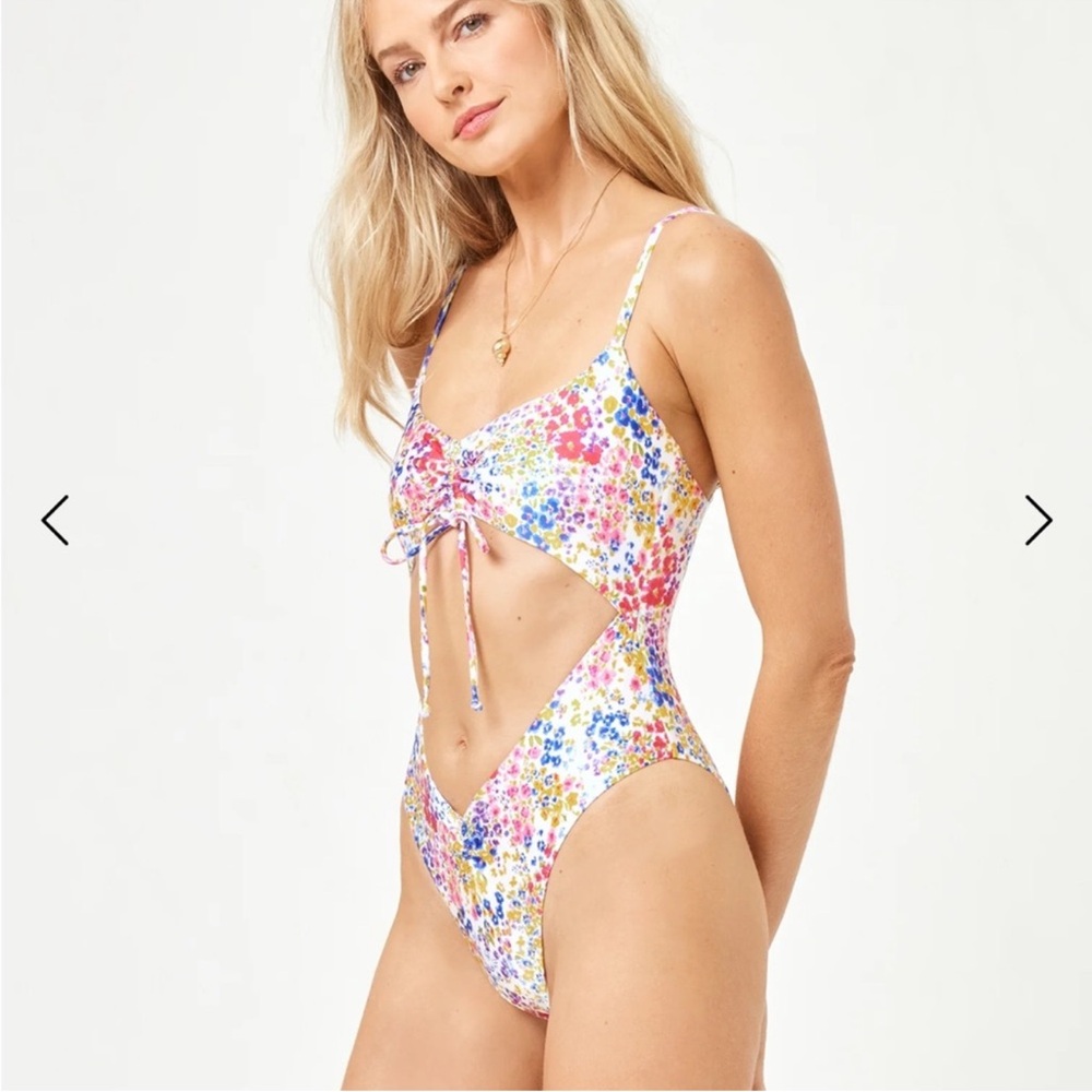LSPACE x JVS Printed Solana One Piece Swimsuit, M - Picture 8 of 10